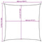 vidaXL - Zonnezeil - 160 - g/m² - vierkant - 5x5 - m - HDPE - oranje