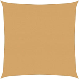 vidaXL - Zonnezeil - 160 - g/m² - vierkant - 5x5 - m - HDPE - zandkleurig