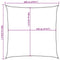 vidaXL - Zonnezeil - 160 - g/m² - vierkant - 6x6 - m - HDPE - blauw
