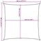 vidaXL - Zonnezeil - 160 - g/m² - vierkant - 7x7 - m - HDPE - geel