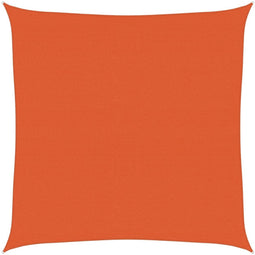vidaXL - Zonnezeil - 160 - g/m² - vierkant - 7x7 - m - HDPE - oranje