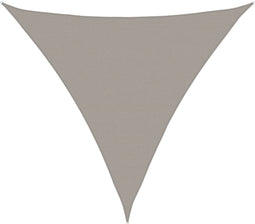vidaXL - Zonnezeil - driehoekig - 160 - g/m² - 6x6x6 - m - HDPE - lichtgrijs