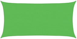 vidaXL - Zonnezeil - rechthoekig - 160 - g/m² - 2,5x5 - m - HDPE - lichtgroen