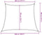 vidaXL - Zonnezeil - trapezium - 160 - g/m² - 4/5x4 - m - HDPE - lichtgrijs