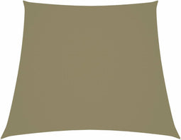 vidaXL - Zonnezeil - trapezium - 2/4x3 - m - oxford - stof - beige