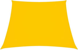 vidaXL - Zonnezeil - trapezium - 2/4x3 - m - oxford - stof - geel