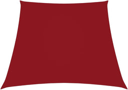 vidaXL - Zonnezeil - trapezium - 2/4x3 - m - oxford - stof - rood