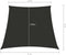 vidaXL - Zonnezeil - trapezium - 2/4x3 - m - oxford - stof - antracietkleurig