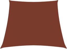vidaXL - Zonnezeil - trapezium - 2/4x3 - m - oxford - stof - terracottakleurig