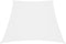 vidaXL - Zonnezeil - trapezium - 2/4x3 - m - oxford - stof - wit