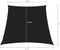 vidaXL - Zonnezeil - trapezium - 2/4x3 - m - oxford - stof - zwart