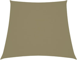 vidaXL - Zonnezeil - trapezium - 3/5x4 - m - oxford - stof - beige