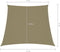 vidaXL - Zonnezeil - trapezium - 3/5x4 - m - oxford - stof - beige