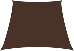 vidaXL - Zonnezeil - trapezium - 3/5x4 - m - oxford - stof - bruin