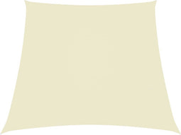 vidaXL - Zonnezeil - trapezium - 3/5x4 - m - oxford - stof - crèmekleurig