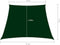 vidaXL - Zonnezeil - trapezium - 3/5x4 - m - oxford - stof - donkergroen
