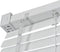 vidaXL - Zonwering - aluminium - 140x160 - cm - wit