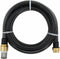 vidaXL - Zuigslang - met - messing - koppelingen - 1,1'' - 10 - m - PVC - zwart