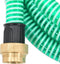 vidaXL - Zuigslang - met - messing - koppelingen - 1,1'' - 10 - m - PVC - groen