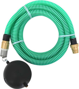vidaXL - Zuigslang - met - messing - koppelingen - 1,1'' - 15 - m - PVC - groen
