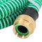 vidaXL - Zuigslang - met - messing - koppelingen - 1,1'' - 15 - m - PVC - zwart