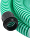 vidaXL - Zuigslang - met - messing - koppelingen - 1,1'' - 15 - m - PVC - groen