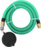 vidaXL - Zuigslang - met - messing - koppelingen - 1,1'' - 15 - m - PVC - zwart