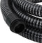 vidaXL - Zuigslang - met - messing - koppelingen - 1,1'' - 7 - m - PVC - zwart