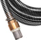 vidaXL - Zuigslang - met - messing - koppelingen - 10 - m - 25 - mm - zwart