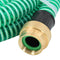 vidaXL - Zuigslang - met - messing - koppelingen - 15 - m - 25 - mm - groen