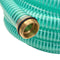 vidaXL - Zuigslang - met - messing - koppelingen - 15 - m - 25 - mm - groen