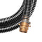 vidaXL - Zuigslang - met - messing - koppelingen - 15 - m - 25 - mm - zwart