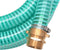 vidaXL - Zuigslang - met - messing - koppelingen - 15 - m - 25 - mm - groen