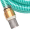 vidaXL - Zuigslang - met - messing - koppelingen - 7 - m - 25 - mm - groen