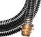 vidaXL - Zuigslang - met - messing - koppelingen - 7 - m - 25 - mm - zwart