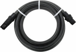 vidaXL - Zuigslang - met - PVC - koppelingen - 1,1'' - 10 - m - PVC - zwart