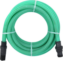 vidaXL - Zuigslang - met - PVC - koppelingen - 1,1'' - 7 - m - PVC - groen