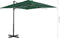 vidaXL - Zweefparasol - met - aluminium - paal - 250x250 - cm - groen