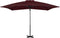 vidaXL - Zweefparasol - met - aluminium - paal - 250x250 - cm - bordeauxrood