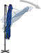 vidaXL - Zweefparasol - met - aluminium - paal - 250x250 - cm - azuurblauw