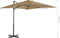 vidaXL - Zweefparasol - met - aluminium - paal - 250x250 - cm - taupe