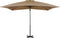 vidaXL - Zweefparasol - met - aluminium - paal - 250x250 - cm - taupe