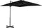 vidaXL - Zweefparasol - met - aluminium - paal - 250x250 - cm - zwart
