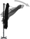 vidaXL - Zweefparasol - met - aluminium - paal - 250x250 - cm - zwart