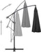 vidaXL - Zweefparasol - met - aluminium - paal - 3 - m - antraciet