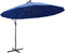 vidaXL - Zweefparasol - met - aluminium - paal - 3 - m - blauw