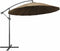 vidaXL - Zweefparasol - met - aluminium - paal - 3 - m - taupe