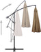 vidaXL - Zweefparasol - met - aluminium - paal - 3 - m - taupe