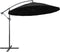 vidaXL - Zweefparasol - met - aluminium - paal - 3 - m - zwart