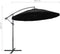 vidaXL - Zweefparasol - met - aluminium - paal - 3 - m - zwart